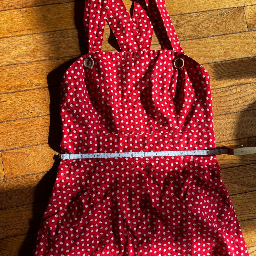 Vintage Red Garden Dress
